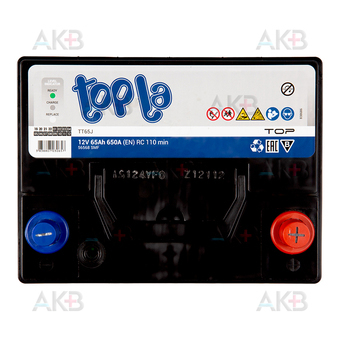 Автомобильный аккумулятор Topla Top JIS 65R 650А 230x173x220 (118667 56568). Фото 1