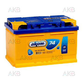 Аком LB 74Е обр.п 74Ач 700A (278x175x175) низкий