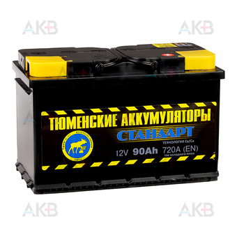 Tyumen Battery Standard 90 Ач обр. пол. 680A (345x175x213)