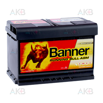 BANNER Running Bull AGM Start-Stop (570 01) 70R 720A 278x175x190 Mercedes, BMW, Porsche, Audi