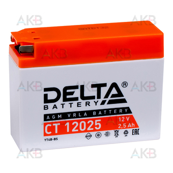 Delta CT 12025, 12V 2.5Ah, 40А (114x39x86) YT4B-BS
