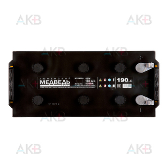 Автомобильный аккумулятор Тюменский медведь 190 Ач 1350A п.п. болт (518х228х238) Calcium Plus. Фото 1