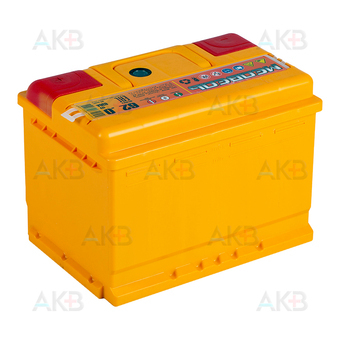 Автомобильный аккумулятор Медведь 62 Ач 630A о.п. низк. (242x175x175) ca/ca silver. Фото 2