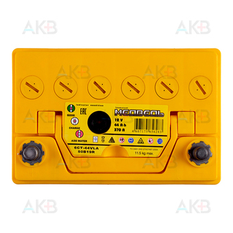 Автомобильный аккумулятор Медведь 50B19R 44 Ач 370A п.п. (187x127x227) ca/ca Silver Asia. Фото 1