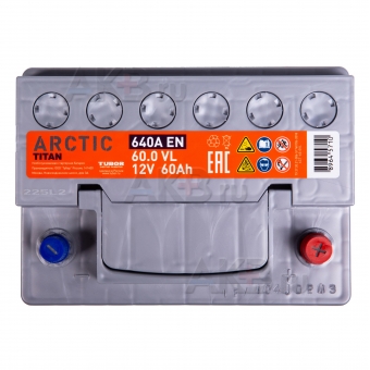 Автомобильный аккумулятор Titan Arctic 60R 620A 242x175x190. Фото 2
