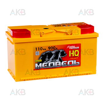 Медведь 110 Ач 900A о.п. (353x175x190) ca/ca silver