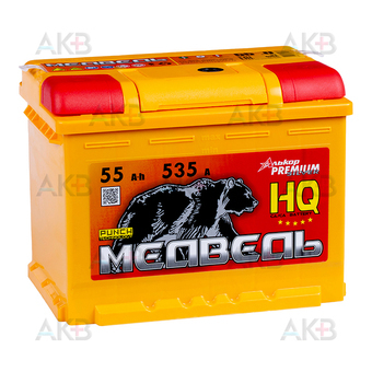 Медведь 55 Ач 535A о.п. (242x175x190) сa/сa silver