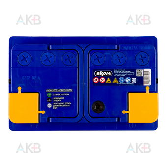 Автомобильный аккумулятор Аком 70Е 12V 70Ач 720A обр. пол. (278x175x190). Фото 1