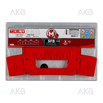 Автомобильный аккумулятор Mutlu SFB 3 57513 75 Ач 720A прям. пол. (278x175x190) L3.75.072.B. Фото 1