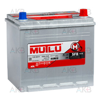 Mutlu SFB 2 55D23FL 60Ач 520А обр. пол. (232x173x225) D23.60.052.A