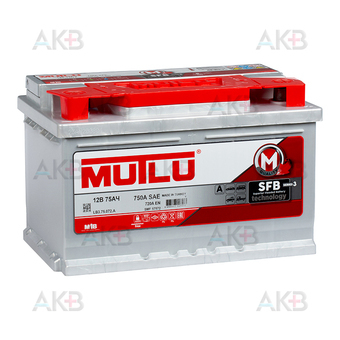 Mutlu SFB 3 57572 75 Ач 720A обр. пол. (278x175x175) LB3.75.072.A низкий
