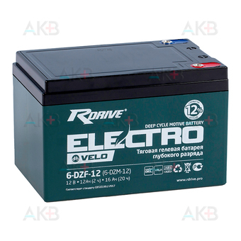 Rdrive Electro Velo 6-DZF-12 (6-DZM-12) 16 Ач (151x98x95)