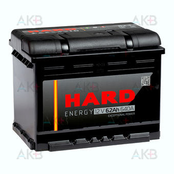 HARD 62 Ач 640A п.п. (242x175x190) ca/ca silver