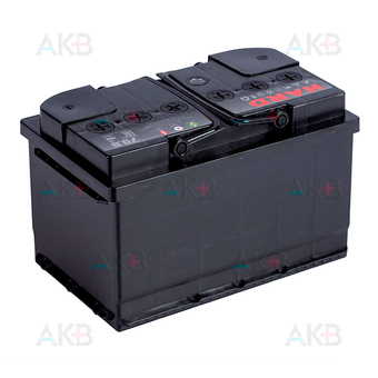 Автомобильный аккумулятор HARD 74 Ач 740A о.п. низк. (278x175x175) ca/ca silver. Фото 2