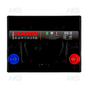 Автомобильный аккумулятор HARD Asia 65D23L 60 Ач 530A о.п. (230x170x225) ca/ca Silver. Фото 1