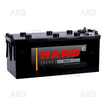 HARD 190 Ач 1350A п.п. конус (518х228х238) calcium plus