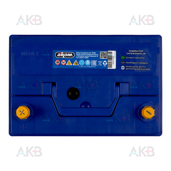 Автомобильный аккумулятор Аком Asia 75 12V 75Ач 630A прям. пол.(260x173x225) 85D26R. Фото 1