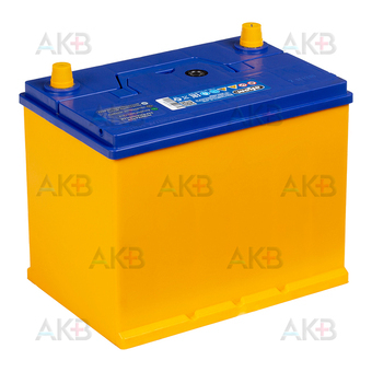 Автомобильный аккумулятор Аком Asia 75 12V 75Ач 630A прям. пол.(260x173x225) 85D26R. Фото 2