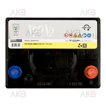 Автомобильный аккумулятор Topla EFB Stop-n-Go 65R (600A 232x173x227) 112260 56568. Фото 1