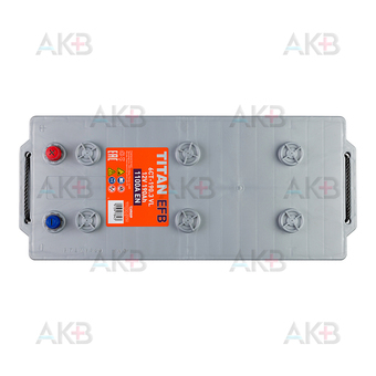 Автомобильный аккумулятор Titan EFB 190 Ач 1100А обр. пол. (513x225x218) 6CT-190.3 VL. Фото 1