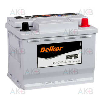 Delkor EFB 60 Ач 560A обр. пол. (242x175x190) LN2