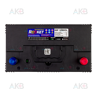 Автомобильный аккумулятор Rocket 125D31L 100Ah 830A (305x173x225) обр. пол.. Фото 1