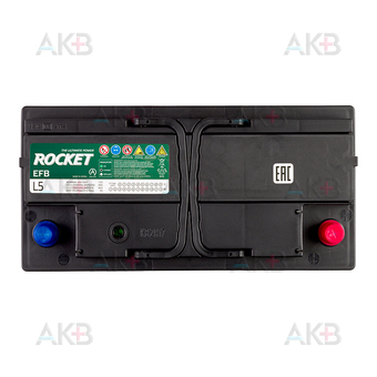 Автомобильный аккумулятор Rocket EFB L5 95 Ah 850A обр. пол. (353x175x190). Фото 1