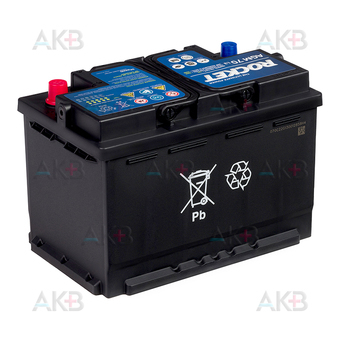 Автомобильный аккумулятор Rocket AGM L3 70Ah 760A обр пол. (278х175х190). Фото 2