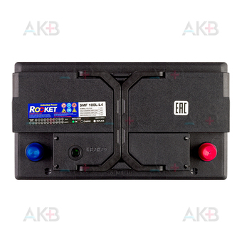 Автомобильный аккумулятор Rocket 100Ah 790A обр. пол. (315x175x190) SMF 100L-L4. Фото 1