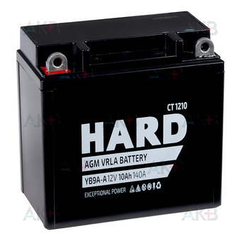 HARD AGM 10 Ah 140А прям. пол. (137x77x135) CT 1210 YB9A-A