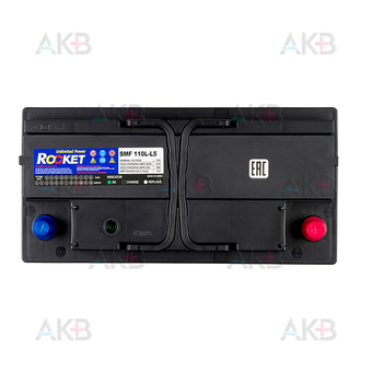 Автомобильный аккумулятор Rocket 110Ah 860A обр. пол. (353x175x190) SMF 110L-L5. Фото 1