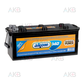Аком 140E  12V 140Ач обр. пол. 950А (513x189x215)