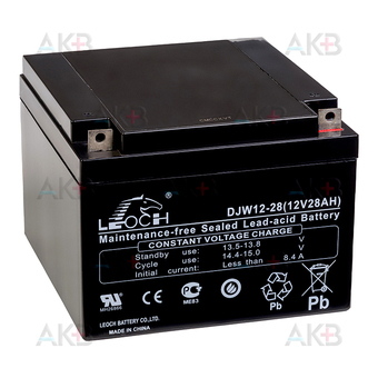 Leoch DJW12-28 | 12V 28 Ah (166x175x125) AGM