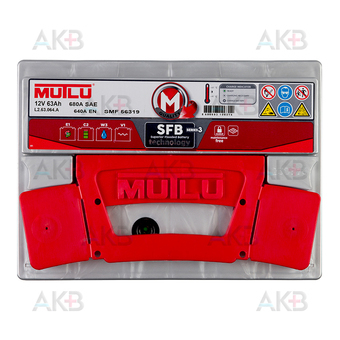 Автомобильный аккумулятор Mutlu SFB 3 56319 63Ач 640A обр. пол. (242x175x190) L2.63.064.A. Фото 1