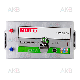 Автомобильный аккумулятор Mutlu EFB 240 Ач 1250A обр. пол. (517х273х240) EFB.D6.240.125.B. Фото 1