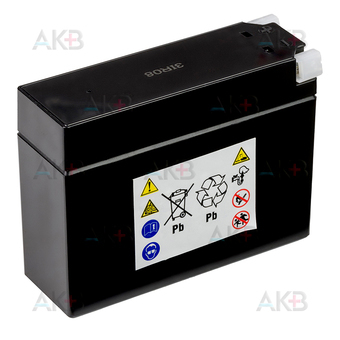 Мото аккумулятор HARD AGM 2.5 Ah 40А клеммы сбоку (114x39x86) CT 12025 YT4B-BS. Фото 2