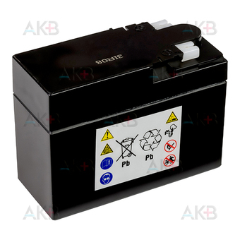 Мото аккумулятор HARD AGM 2.5 Ah 45А клеммы сбоку (114x49x86) CT 12026 YTR4A-BS. Фото 2
