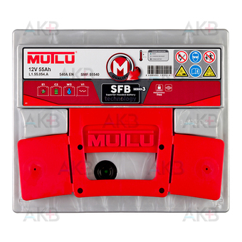 Автомобильный аккумулятор Mutlu SFB 3 55540 55 Ач 540A обр. пол. (207x175x190) L1.55.054.A. Фото 1