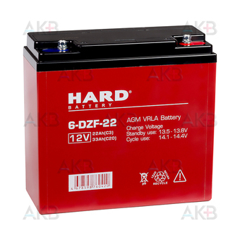 HARD 12V 33Ah (181x77x170) 6-DZF-22