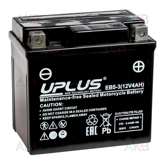 Uplus High Performance AGM EB5-3 12V 4Ah 70А (113x70x105) обр. пол.