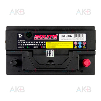 Автомобильный аккумулятор SOLITE 59042 90Ah 720А (315x175x175) о/п. Фото 1