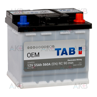 Аккумулятор TAB OEM 55 Ah 560A (207x175x190) OEM 55V 55512 SMF VW