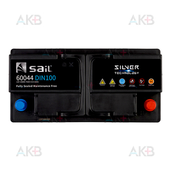 Автомобильный аккумулятор SAIL 100 Ач 760A обр. пол. (353x175x190) 60044. Фото 2