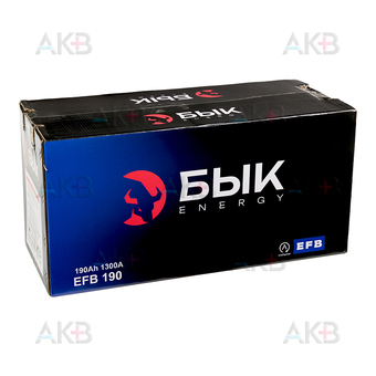 Автомобильный аккумулятор БЫК Energy EFB 190Ah 1300A обр. пол. (506х220х223). Фото 3